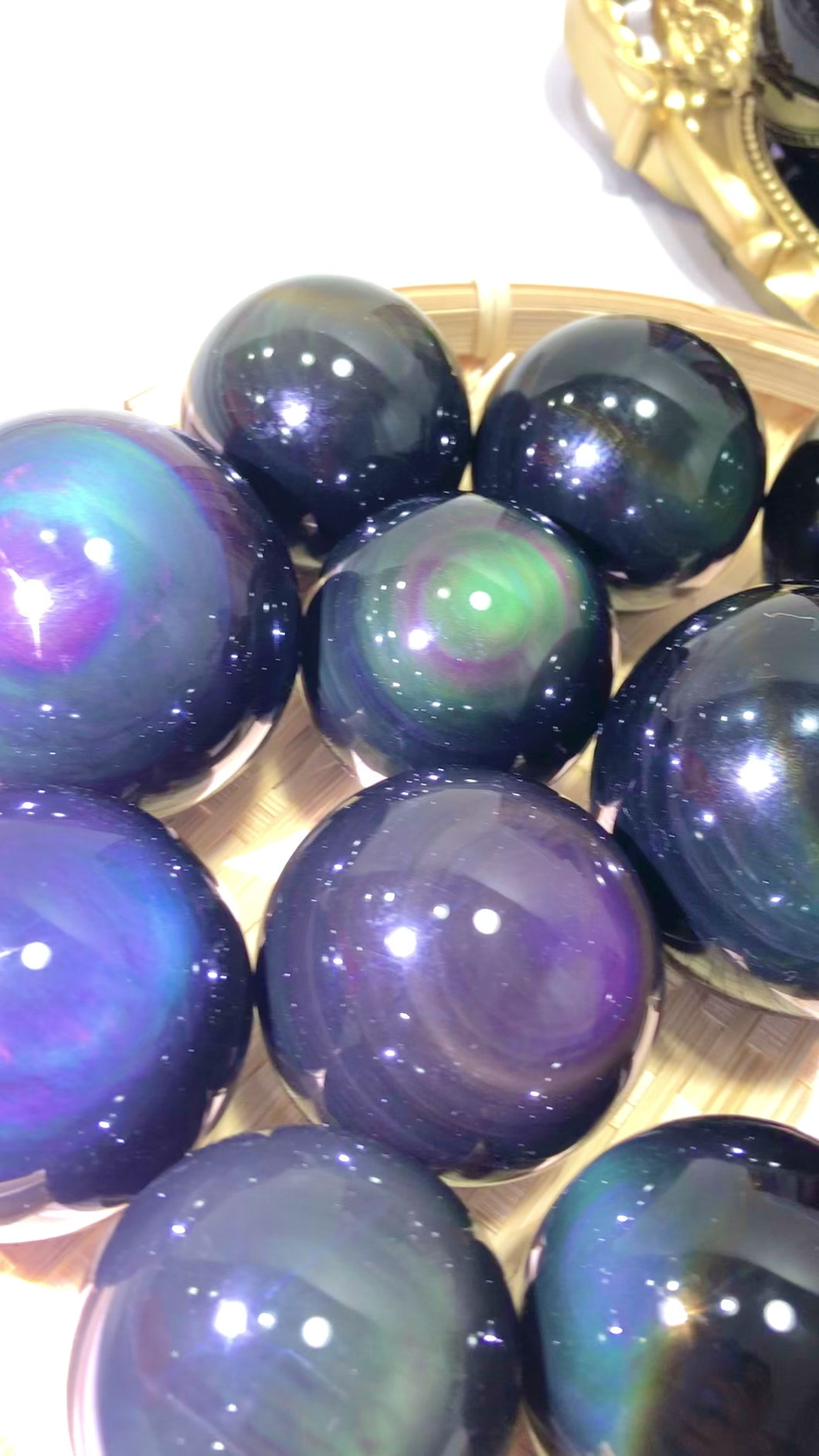 Wholesale 5kg, Rainbow obsidian sphere